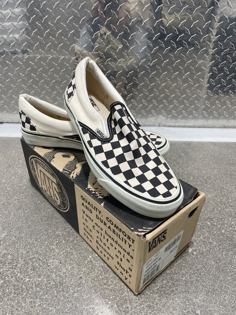 Vans Vintage Made In USA Classic Slip On Checkerboard RARE Vans Vintage Made In USA Classic Slip On Checkerboard RARE