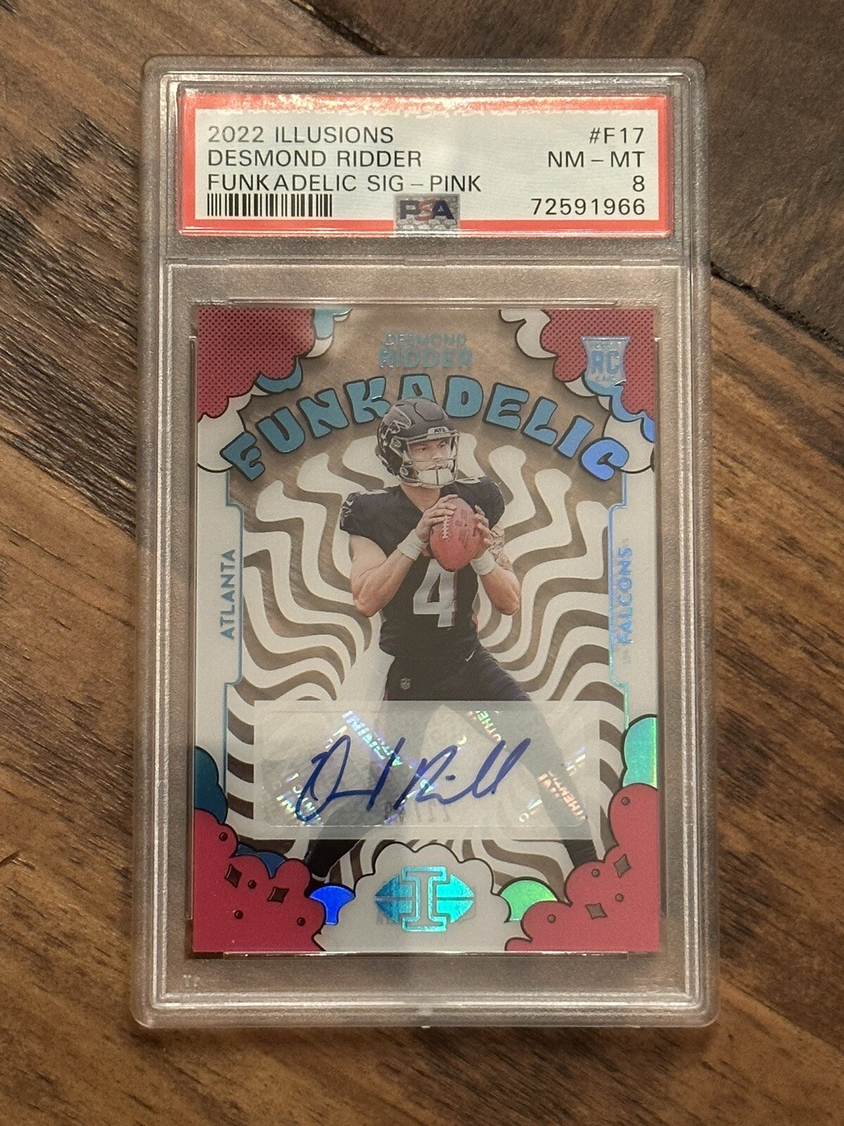 Desmond Ridder Panini Illusions Funkadelic Signatures #F17 Pink