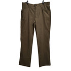 Orvis Mens Tech Pants Olive Green Nylon Water Repellent Zip Fly Size 38 x 34