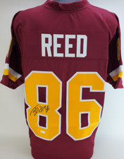 JORDAN REED Signed Washington Redskins Custom Jersey (JSA Witness COA)