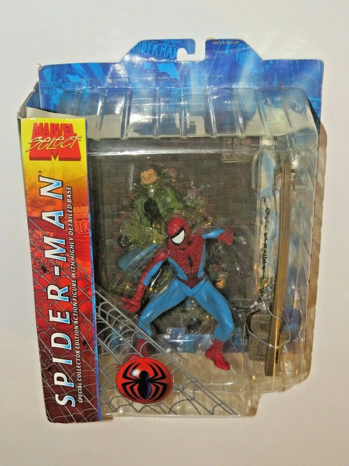 MARVEL SELECT ULTIMATE SPIDER-MAN LACRADO NOVO NA CAIXA! FIGURA FECHADA EM PERFEITO ESTADO! Lendas! - Imagem 2 de 4