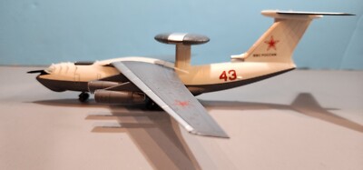 USSR A-50M ''MAINSTAY'' 1:200 SCALE MODEL W/ SCALE GEAR & STAND