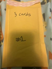 5 Card Mystery Sports Card Pack, There Is A Chance To Get A Gold Pack