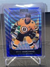 2021-22 O Pee Chee Platinum Hockey Brad Marchand Boston Bruins #18 Blue Surge
