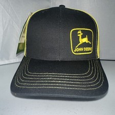 New With Tags -John Deere Trucker Hat Snapback Black/Gold- 14 
