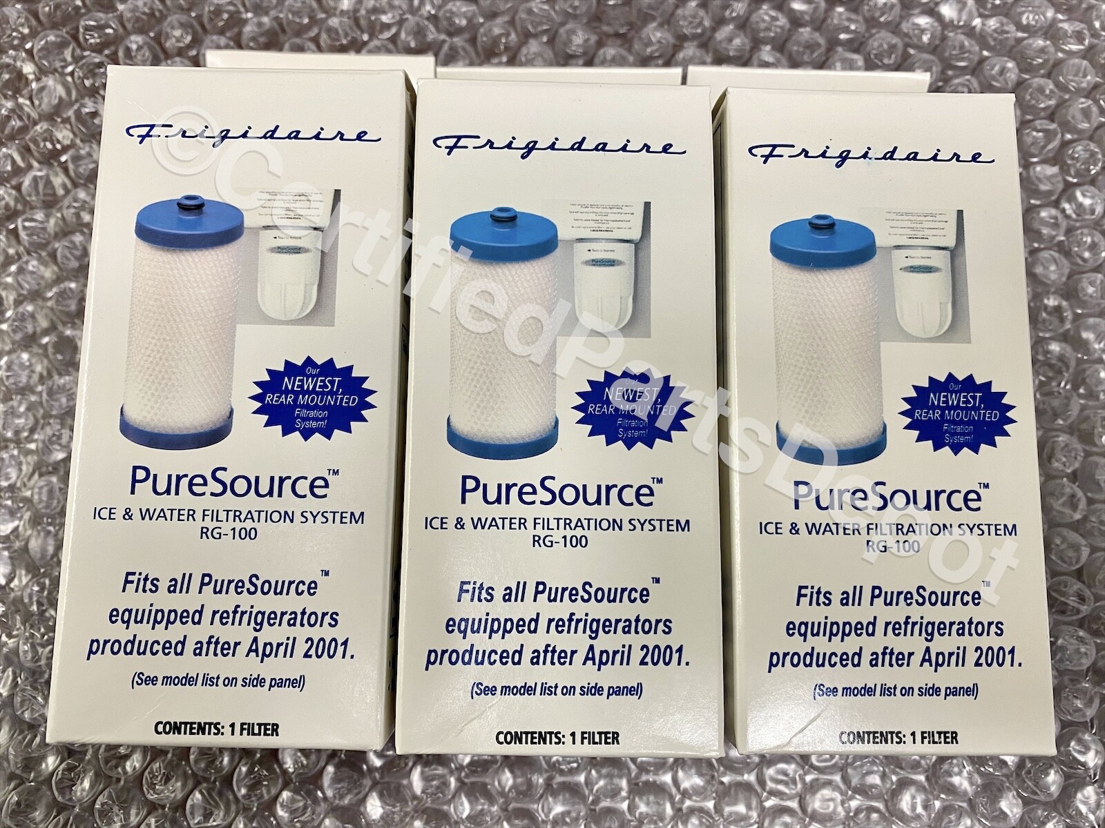 NEW OEM 3x WF1CB RG100 Water Filter Frigidaire PureSource ~NOT CHEAP AFTERMARKET