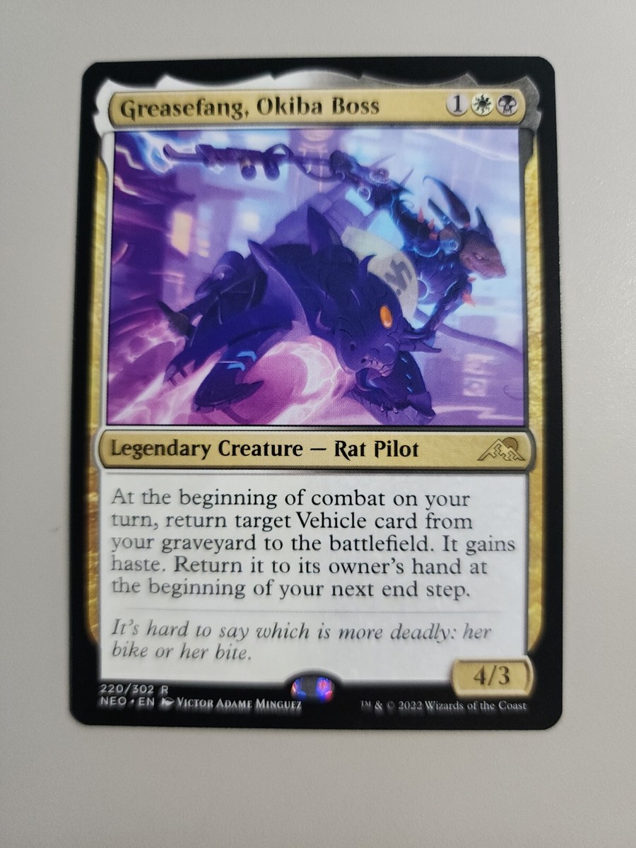 MTG Greasefang, Okiba Boss Kamigawa: Neon Dynasty 220/302 Regular Rare