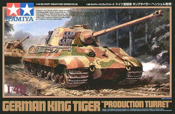 Tamiya 32536 1/48 Scale Model Heavy Tank Kit German King Tiger