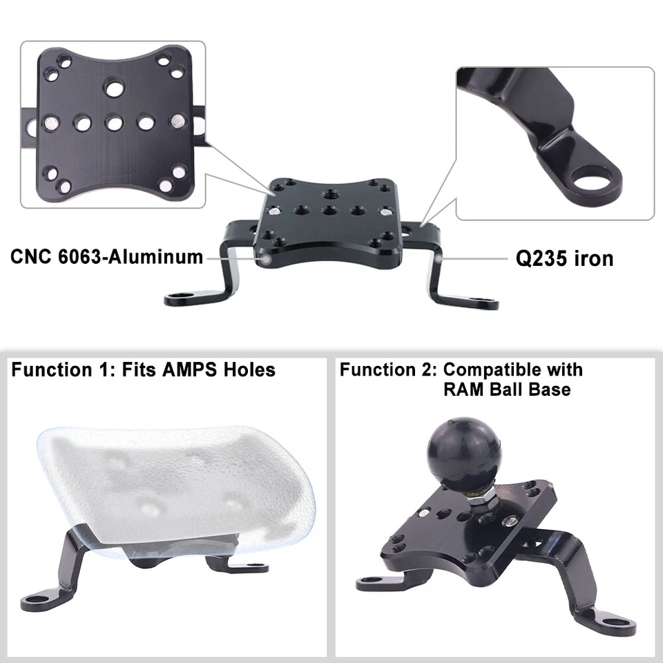 Soporte de soporte para teléfono GPS motor apto para Honda NC700X 2011-2021 NC750X 2014-2024 Foto 3 de 4