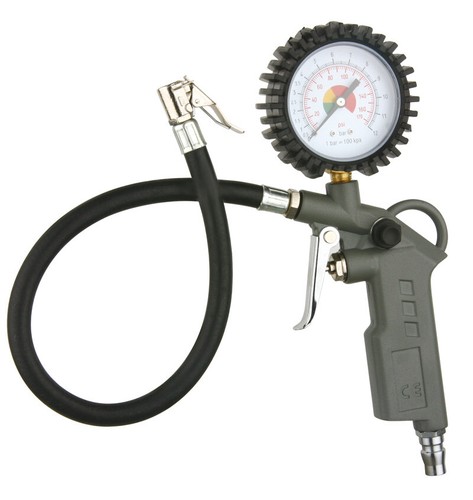 LGV Pistola Gonfiaggio Manometro Professionale Pressione Compressore Rapido Gomme - Foto 7