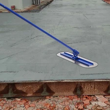 Concrete Trowel Cement Finishing Tool Round End Stainless Steel 48 x 8 Inch