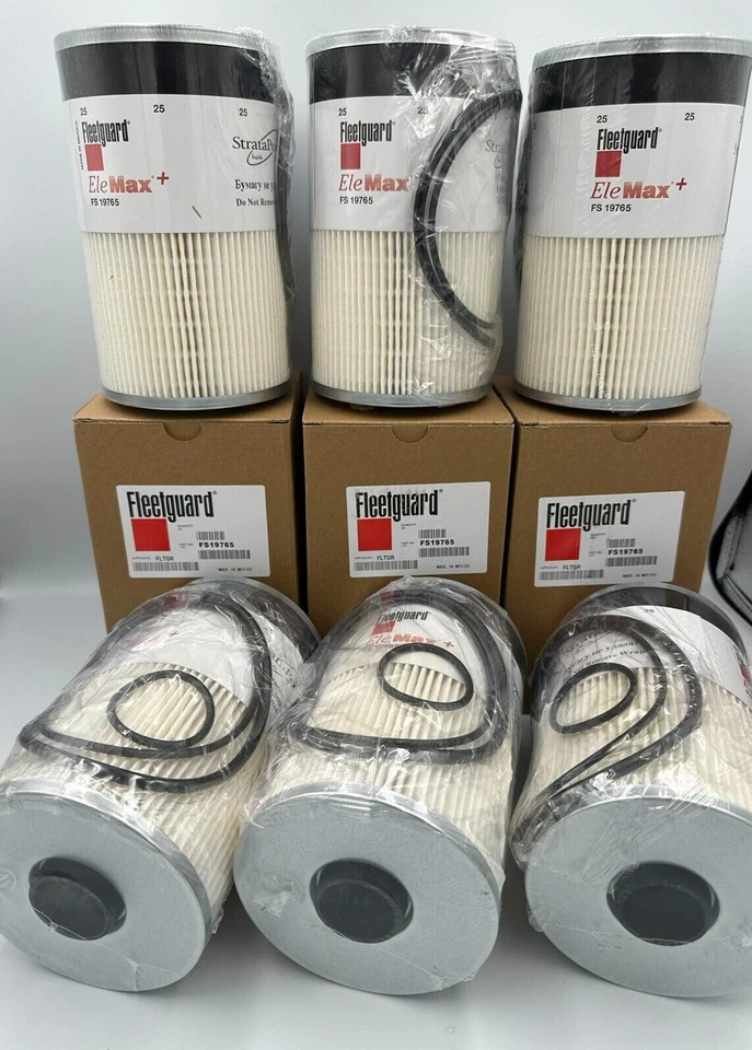 Separador de combustible/agua Fleetguard FS19765 6 PIEZAS Cummins genuino NUEVO Foto 4 de 4