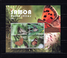 Samoa C14a Butterflies 2015 MNH S/S K1XLP
