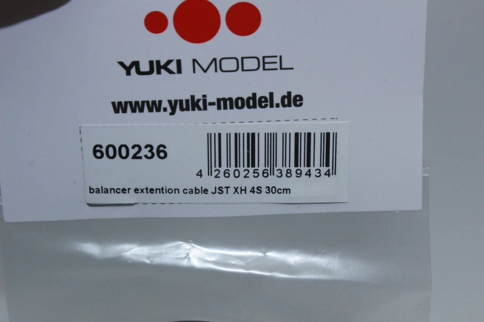 Yuki 600236 Balancer Verlängerung JST XH  4S   30cm  Kabel  NEU in  OVP - Bild 2 von 3