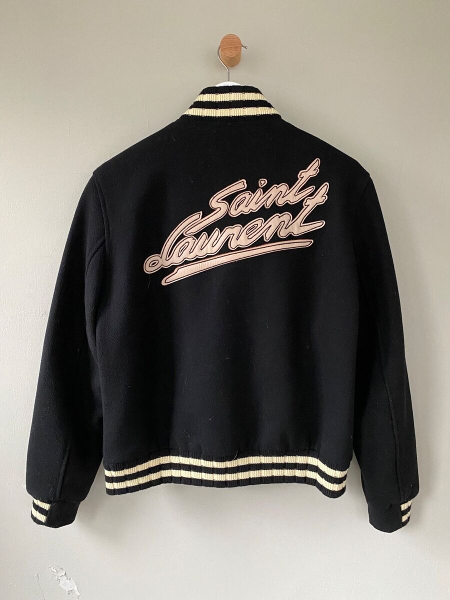 Saint Laurent Classic Teddy Jacket Red & White