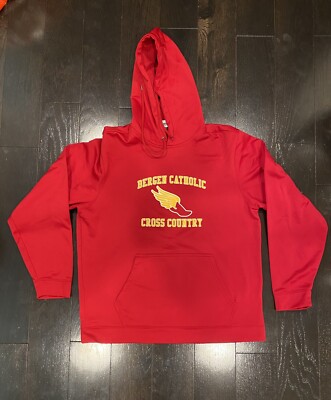 BERGEN CATHOLIC  Nj Cross Country ￼ HOODIE SWEATSHIRT - SIZE LARGE