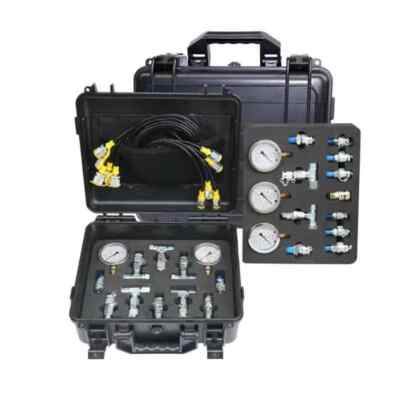 Excavator Engine Components Hydraulic Pressure Gauge Group Diagnostic Test Kit