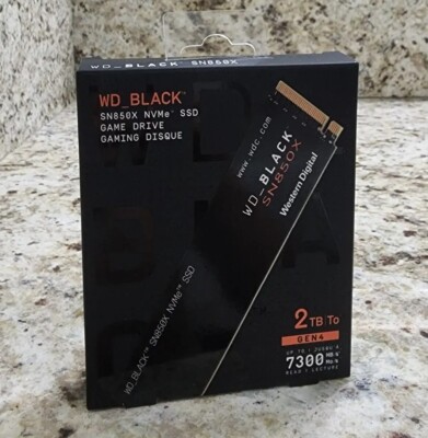 Western Digital WD_BLACK SN850X 2TB NVMe Internal SSD (WDS200T2X0E