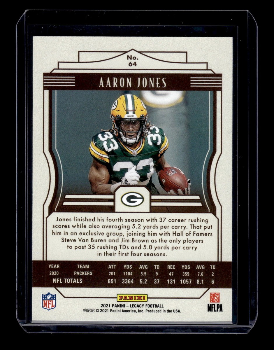 2021 Panini Legacy #64 Aaron Jones 12/299 Red Mint+ New | eBay