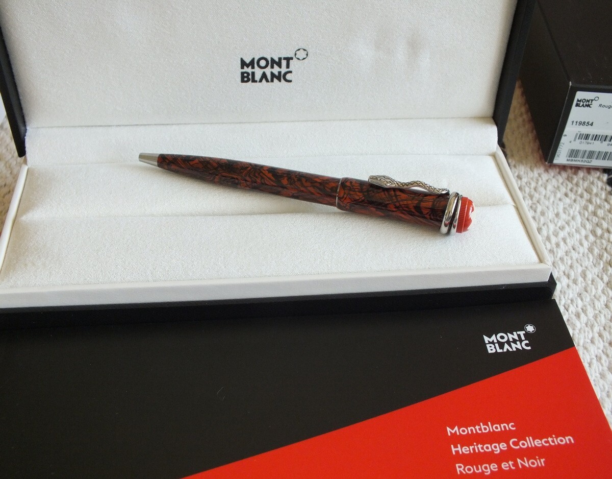 Montblanc Special Edition Heritage Rouge et Noir Serpent Marble
