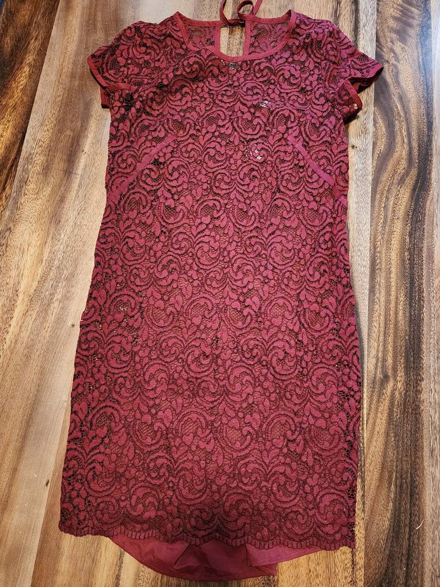Ann Taylor Loft Women's Red Lace Dress Size 6 NWT Ann Taylor Loft Women's Red Lace Dress Size 6 NWT