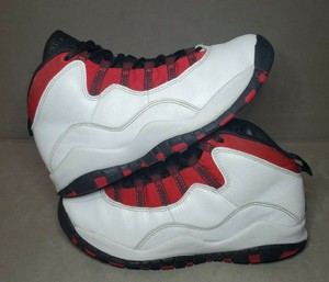 red white and blue jordan 10