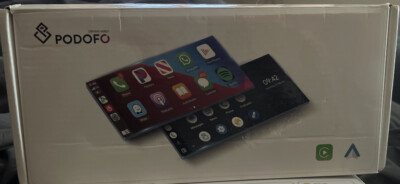 Podofo 10.26'' Touchscreen Wireless Apple Carplay Portable Car Stereo Android