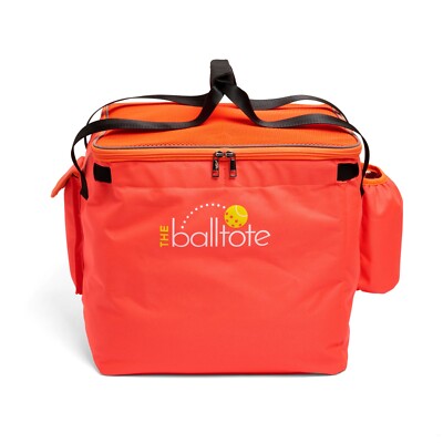 Ball Tote - Orange Replacement Bag for Tennis and Pickleball Pro Cart & Hopper