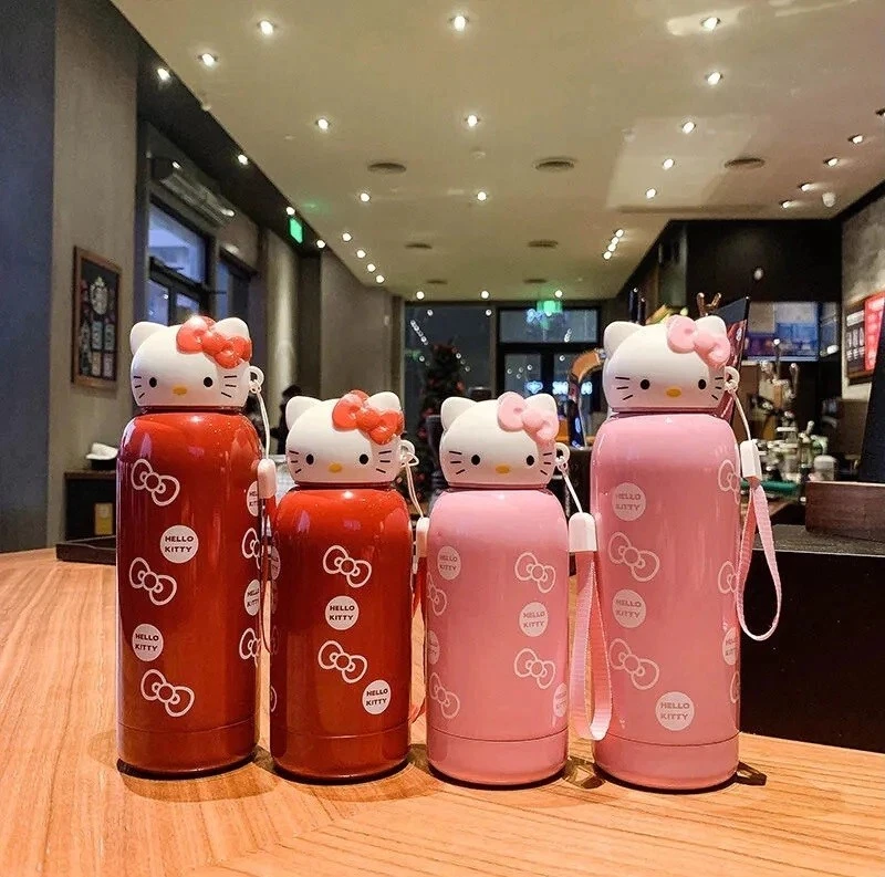 Hello Kitty Stainless mini Thermos Portable Cup Water Bottle Vacuum Flask  280ml