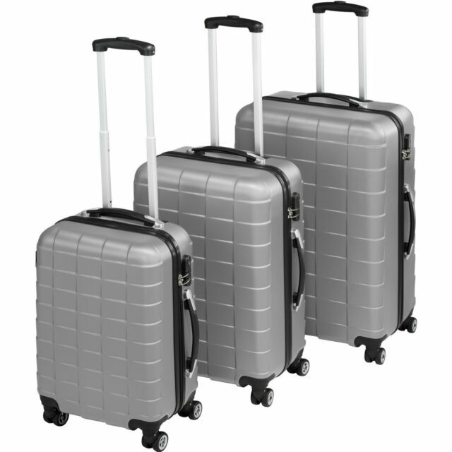 TecTake 402672 Set de Maletas de Viaje 3 Piezas - Plata | Compra online en  eBay