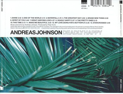 ANDREAS JOHNSON (VOCALS) - DEADLY HAPPY NEW CD