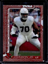 2025 Topps Chrome Paris Johnson Jr. Football Leather Refractor #3 Cardinals