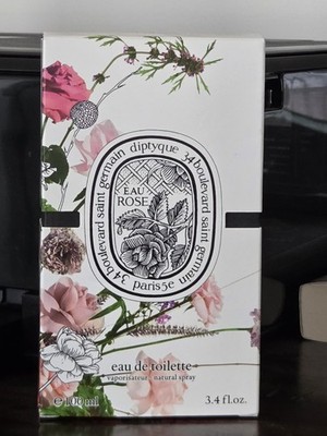  Diptyque Paris EAU ROSE Eau De Toilette Spray 100ml / 3.4 fl. oz. - New in Box
