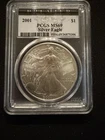 2001 $1 American Silver Eagle 1oz .999 Silver PCGS MS69 Premier Label