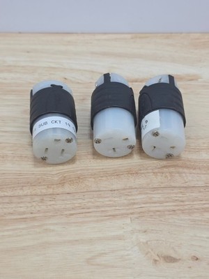 Pass & Seymour Lot of 3 PS5369-X Str Bld Connector 20A 125V 2P 3W Grdg