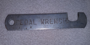 VINTAGE BIKE BICYCLE PEDAL WRENCH Stamped