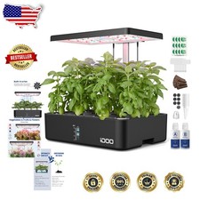 Advanced Indoor Herb Garden System, 12 Pods, Full Spectrum LED Light
