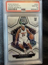 2023-24 Panini Mosaic Rookies Jalen Pickett #237 White Sparkle Prizm (RC)