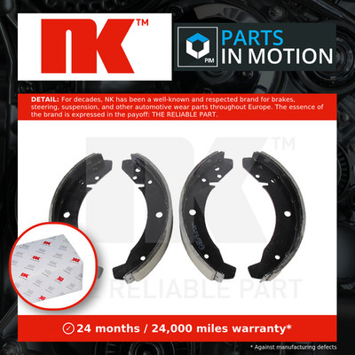 Brake Shoes Set fits PORSCHE 944 S, TURBO 2.5 81 to 91 NK 477609537B 477609537C