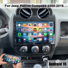 Android 15 Apple Carplay Car Stereo Radio GPS For Jeep Patriot Compass 2009-2016