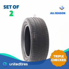 Set Of 2 Used 25555r18 Michelin Premier Ltx 109v - 732