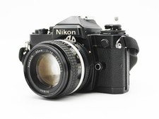 Nikon FE Black 35mm Film Camera Ai Nikkor 50mm f/1.4 Lens from JAPAN Very Good