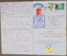 Mayfair Briefmarken Sambia 1966 Tuberkulose Etikett Unabhängigkeit Jahrestag Chisekes t
