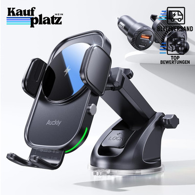 Handyhalterung Auto mit Ladefunktion Qi 15W Fast Wireless Charger für iPhone