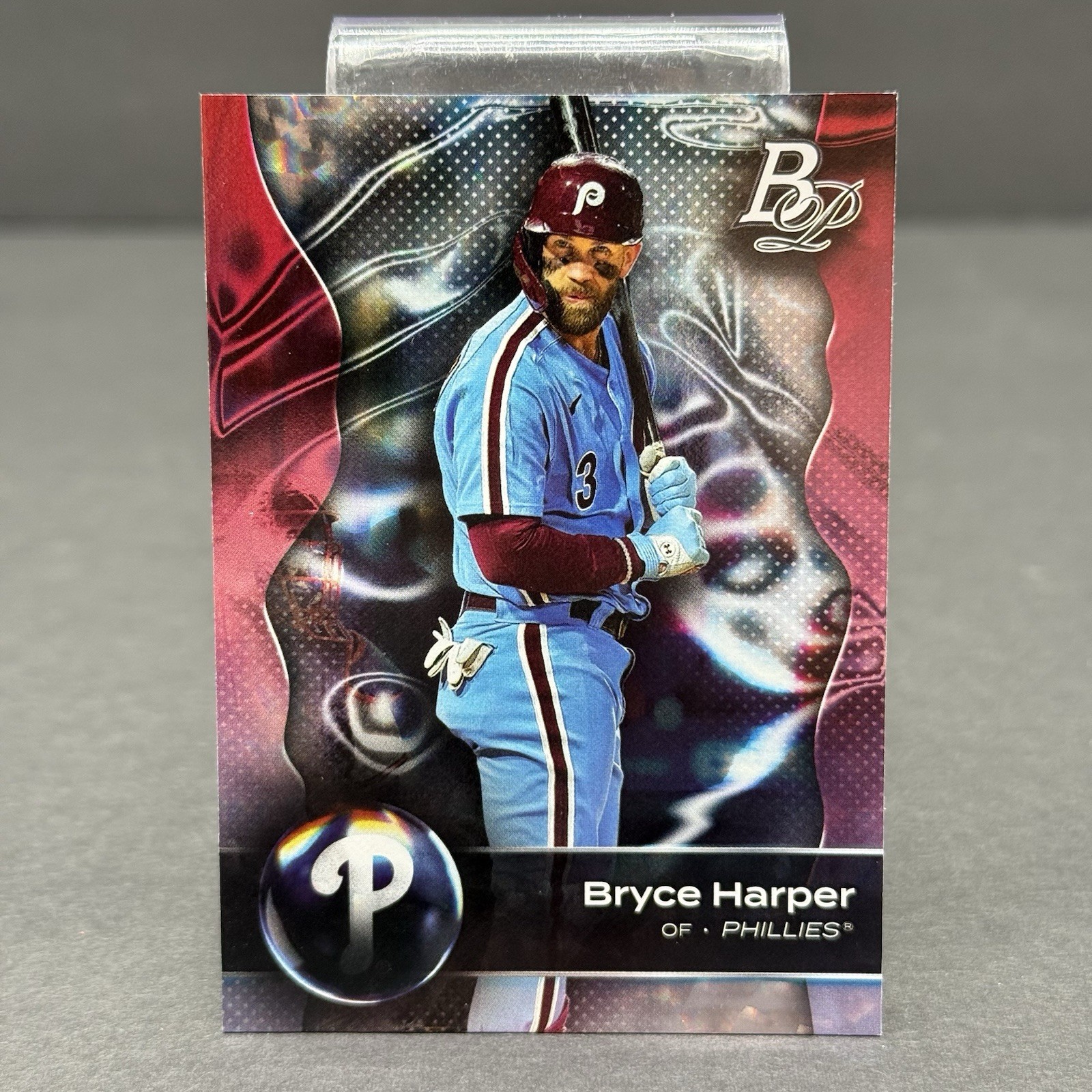 Bowman Platinum 2023 Baseball Card #10 Bryce Harper Ice Foil
