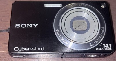 Sony Cyber-Shot DSC-W350 14.1MP Digital Camera Black PLUS BATTERY & CHARGER US47