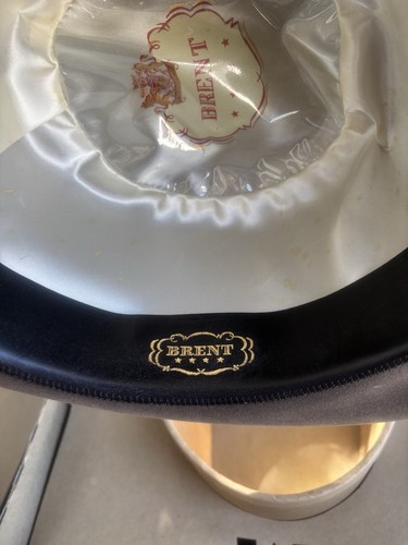Vintage Original 1950s BRENT Gray Fedora Hat 7 1/8 Men’s W/ Box - Picture 8 of 16
