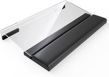 Acrylic Tilted Keyboard Holder - 3-Level Height Adjustment Keyboard Riser with W