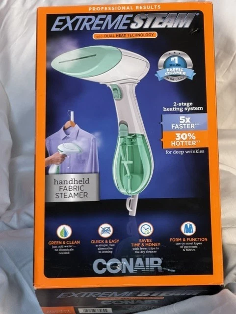 Conair Extreme Steam Hand Held Fabric Steamer w/Dual Heat Technology NEW GS23JD