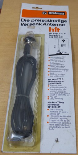 HIRSCHMANN AUTA 770B Versenk-Antenne KFZ Youngtimer 1970er-80er Jahre NEU OVP